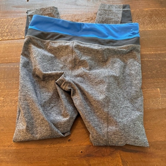Lululemon Inspire Tight II Mesh Leggings Heathered Black Blue size 6 T25 - Picture 6 of 14